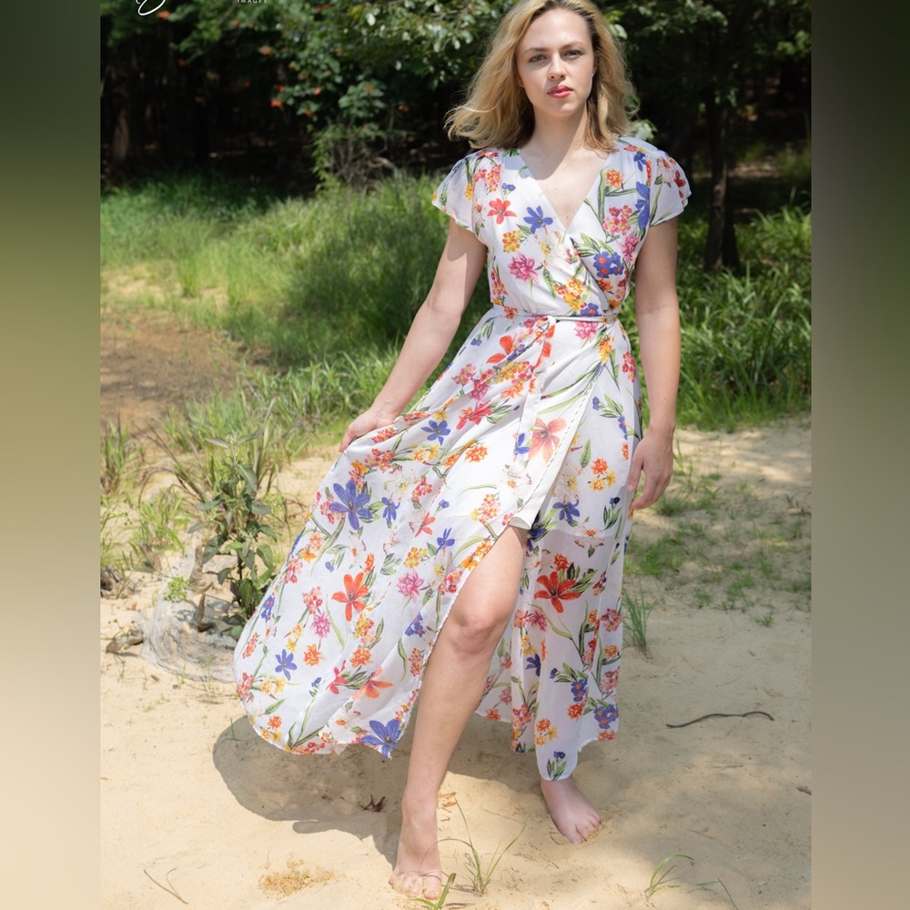 Colorful floral dress